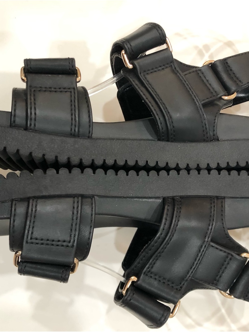 Black Buckle Sandals - Picture 5 of 10